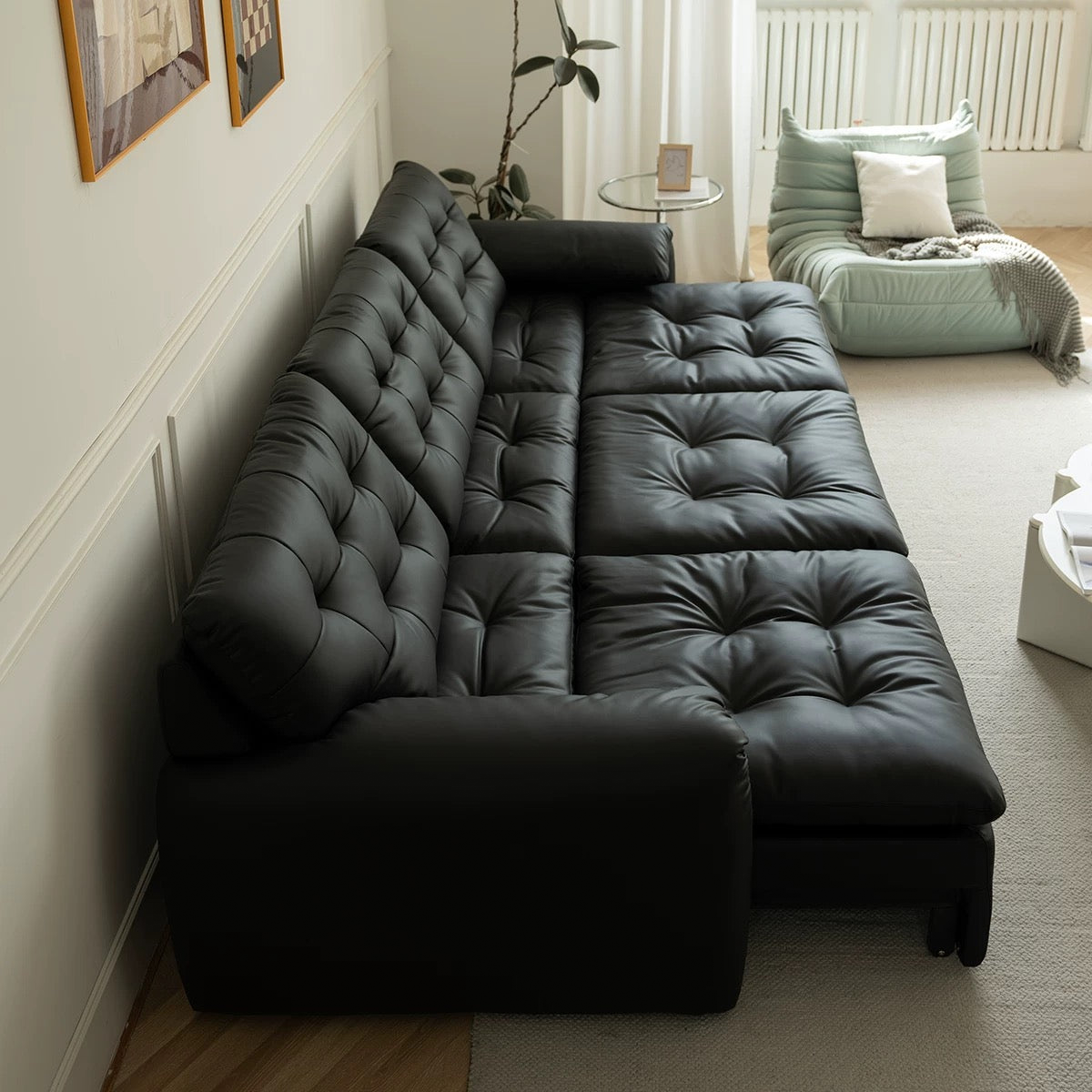 Tiffany Extendable Sofa in Eco Genuine Leather